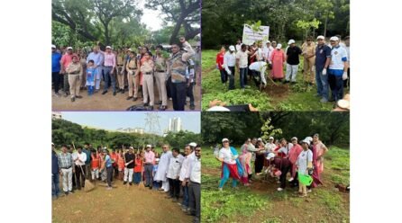 Special Campaign of tree plantation and cleaning drive Launched by Ravindra Waikar, MP Loksabha and Manisha Waikar for martyrs “Ek PER SHAHEED KE NAAM”