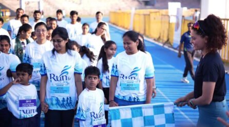 Bhopal Stadium Lights Up for the Run For Her Anniversary Celebration