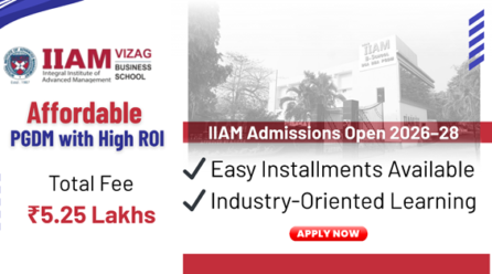 IIAM Vizag Opens PGDM Admissions for the 2026-28  Batch Phase 2