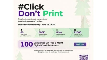 FusionEdge CAFM Platform Launches #ClickDontPrint Campaign- 100 Companies to Get Free Digital Checklist Access This World Environment Day 2026